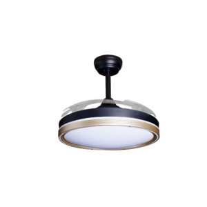 Deckenventilator mit Beleuchtung – schwarze Basis, modernes Design & LED-Licht – Bild 56