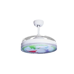 Deckenventilator mit Beleuchtung – weiße Basis, modernes Design & LED-Licht – Bild 51