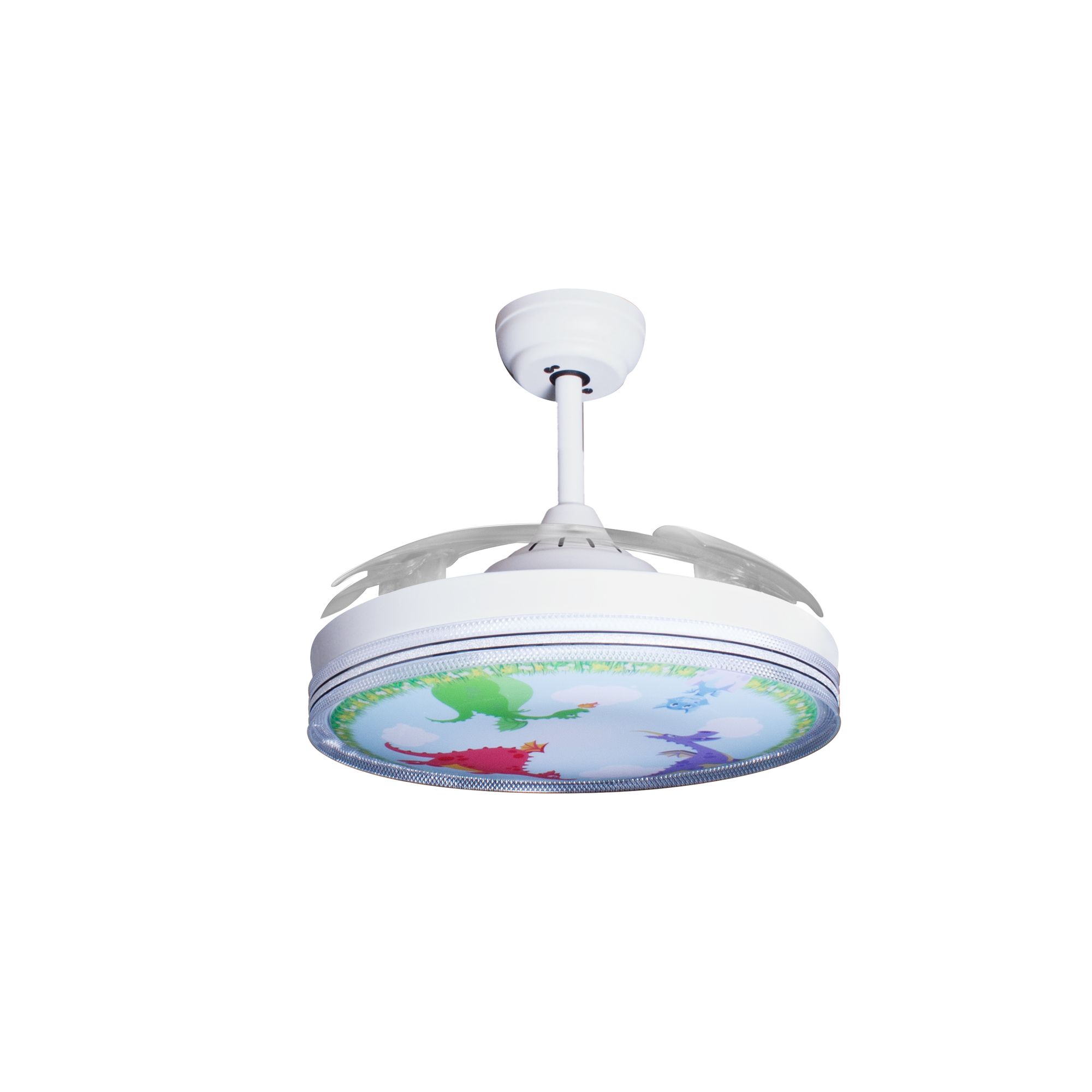 Deckenventilator mit Beleuchtung – weiße Basis, modernes Design & LED-Licht – Bild 51