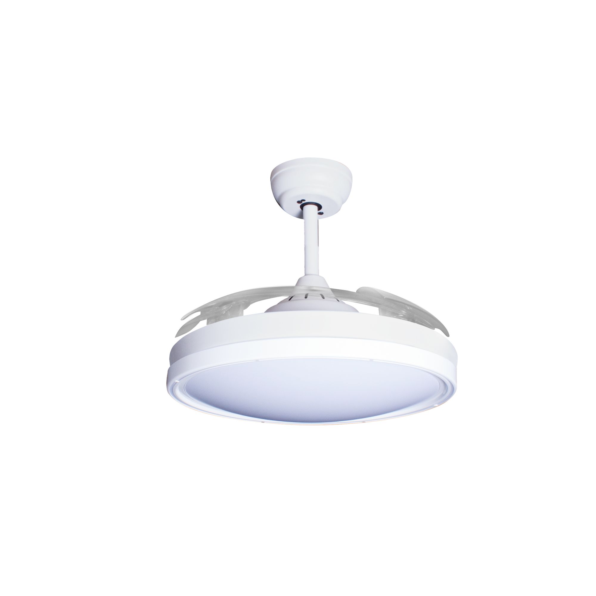 Deckenventilator mit Beleuchtung – weiße Basis, modernes Design & LED-Licht – Bild 52