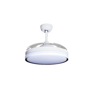 Deckenventilator mit Beleuchtung – weiße Basis, modernes Design & LED-Licht – Bild 54