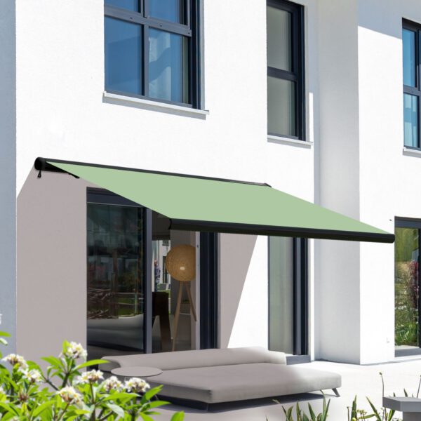 Markise elektrische Premium Kassettenmarkise Gelenkarm Vollkassettenmarkise anthrazit Kassette (Ähnlich RAL 7016)