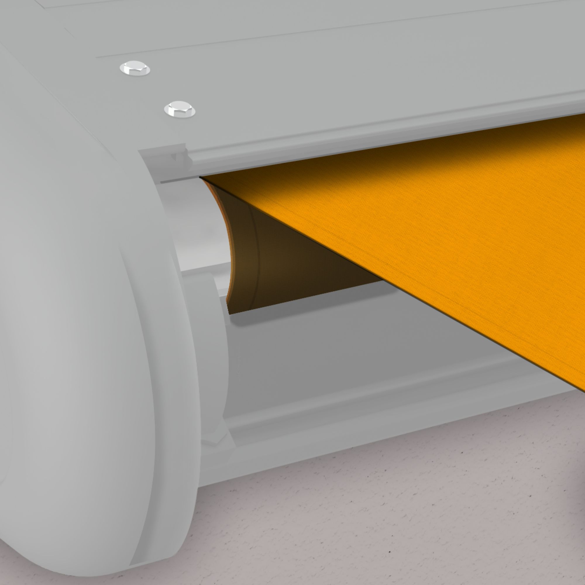 Markise elektrische Premium Kassettenmarkise Gelenkarm Vollkassettenmarkise weiße Kassette (entspricht RAL 9010)