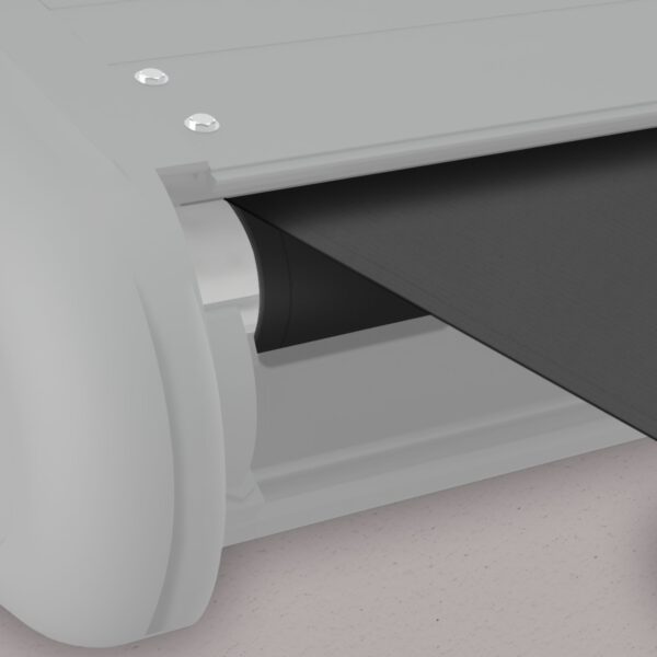 Markise elektrische Premium Kassettenmarkise Gelenkarm Vollkassettenmarkise weiße Kassette (entspricht RAL 9010)