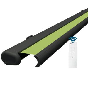Markise elektrische Premium Kassettenmarkise Gelenkarm Vollkassettenmarkise anthrazit Kassette (Ähnlich RAL 7016)