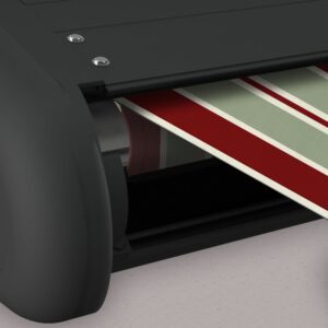 Markise elektrische Premium Kassettenmarkise Gelenkarm Vollkassettenmarkise anthrazit Kassette (Ähnlich RAL 7016)