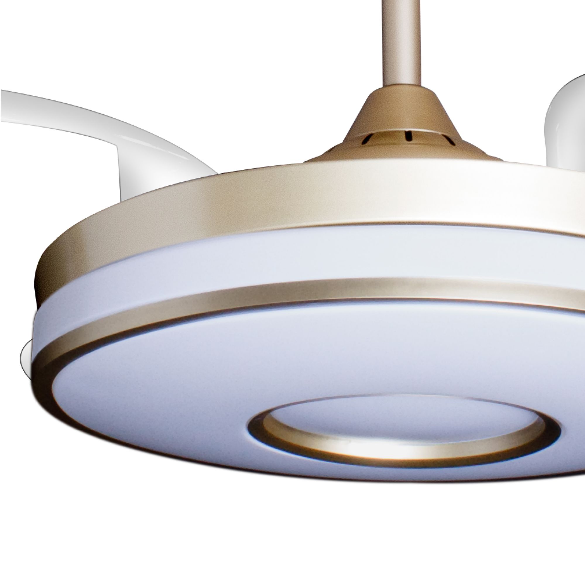 Deckenventilator mit Beleuchtung – goldfarbene Basis, modernes Design & LED-Licht – Bild 19