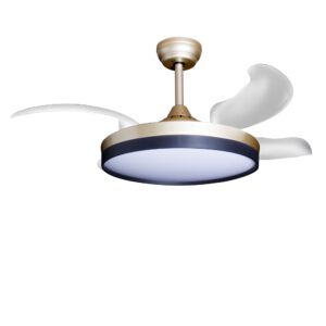 Deckenventilator mit Beleuchtung – goldfarbene Basis, modernes Design & LED-Licht – Bild 10