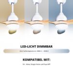 Deckenventilator mit Beleuchtung Modell Airora und Airora XL
