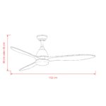 Deckenventilator mit Beleuchtung Modell Ventro XL
