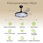 Deckenventilator mit Beleuchtung Schwarze Basis 52401 Bases Icons 08 v2