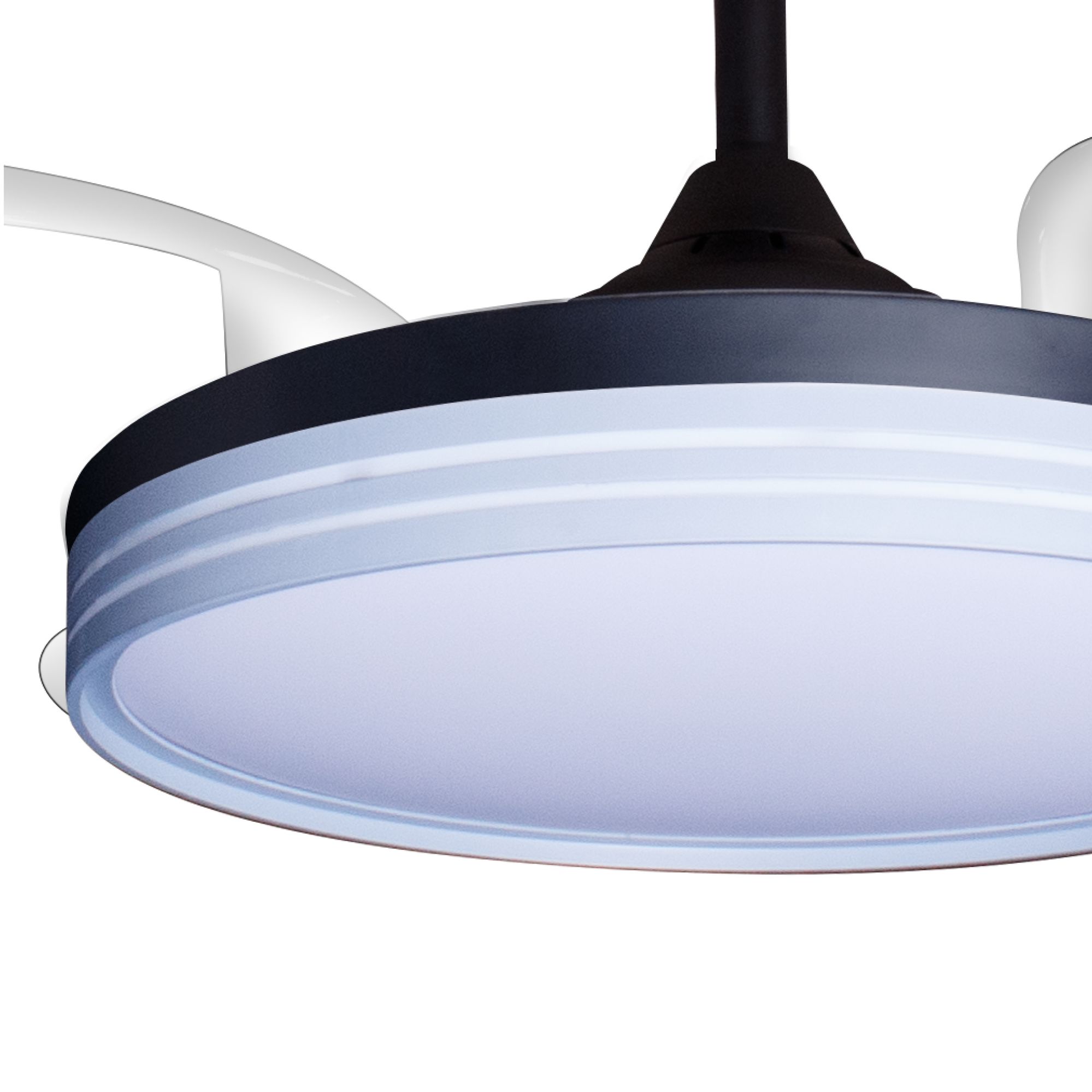 Deckenventilator mit Beleuchtung – schwarze Basis, modernes Design & LED-Licht – Bild 17