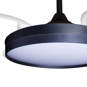 Deckenventilator mit Beleuchtung – schwarze Basis, modernes Design & LED-Licht – Bild 20