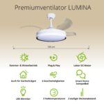 Deckenventilator mit Beleuchtung Weisse Basis 52403 Bases Icons 23 v2 9