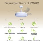 Deckenventilator mit Beleuchtung Weisse Basis 52403 Bases Icons 24 v2 9