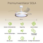 Deckenventilator mit Beleuchtung Weisse Basis 52403 Bases Icons 25 v2 9