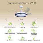Deckenventilator mit Beleuchtung Weisse Basis 52403 Bases Icons 27 v2 9