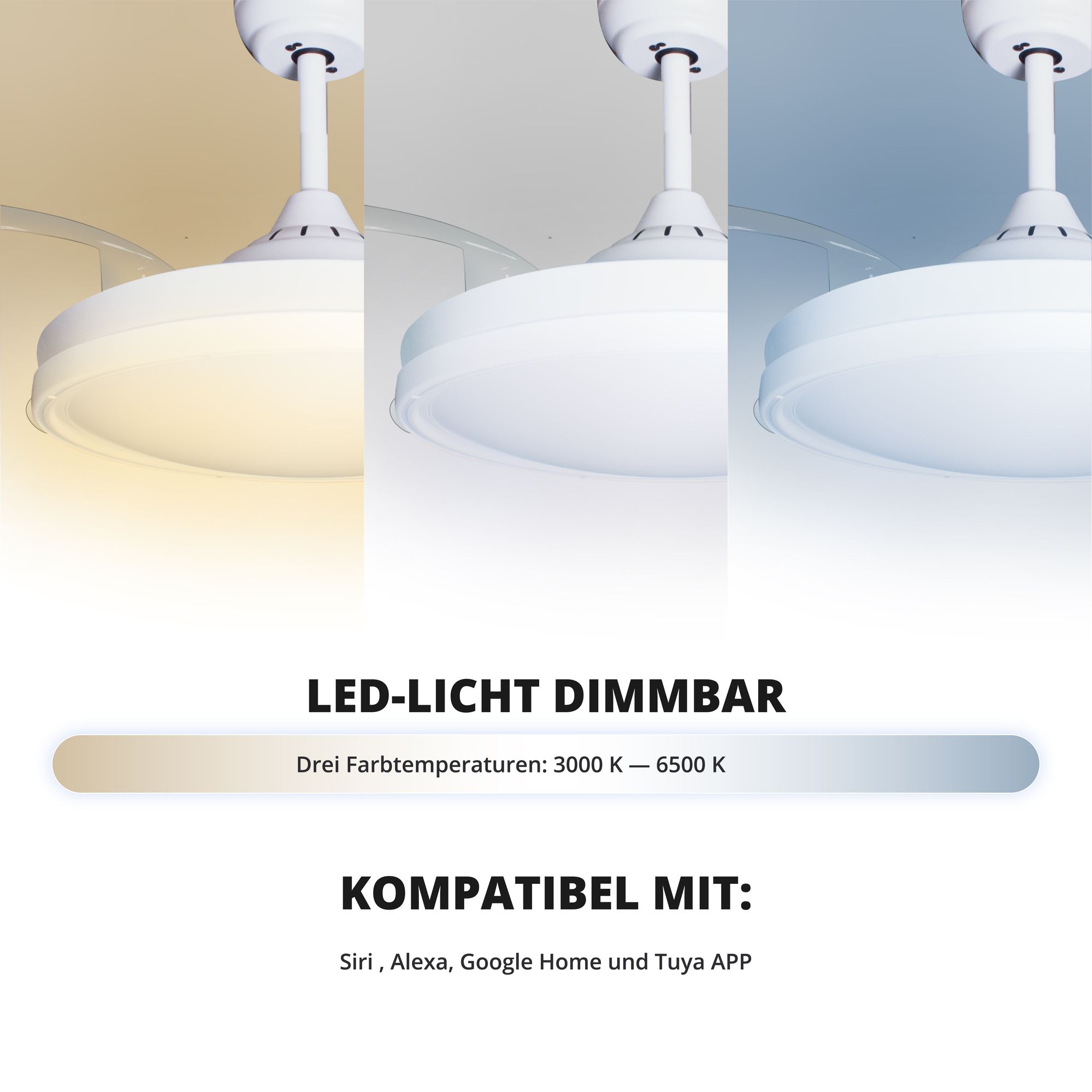 Deckenventilator mit Beleuchtung Weisse Basis 52403 technische daten sr 52103 52208 Florea v2 9