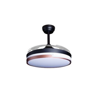 Deckenventilator mit Beleuchtung – schwarze Basis, modernes Design & LED-Licht – Bild 50