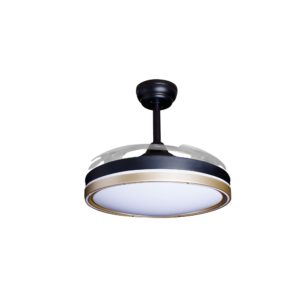 Deckenventilator mit Beleuchtung – schwarze Basis, modernes Design & LED-Licht – Bild 56