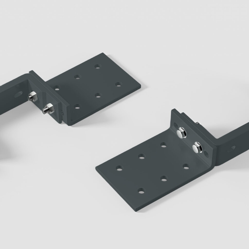 Eclipse Komplettset Dachsparrenhalter und Deckenhalter für Halbkassettenmarkisen zur Befestigung an Dachsparren