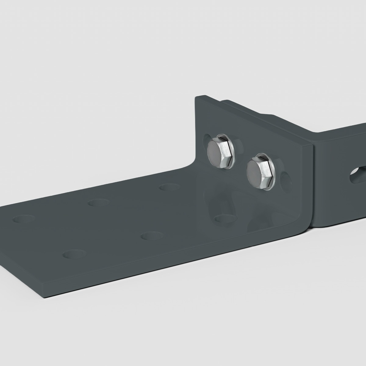 Eclipse Komplettset Dachsparrenhalter und Deckenhalter fuer Halbkassettenmarkisen zur Befestigung an Dachsparren 4 50 Meter und 5 0 Meter Basaltgrau aehnlich RAL7012 60999 Dachsparren 4