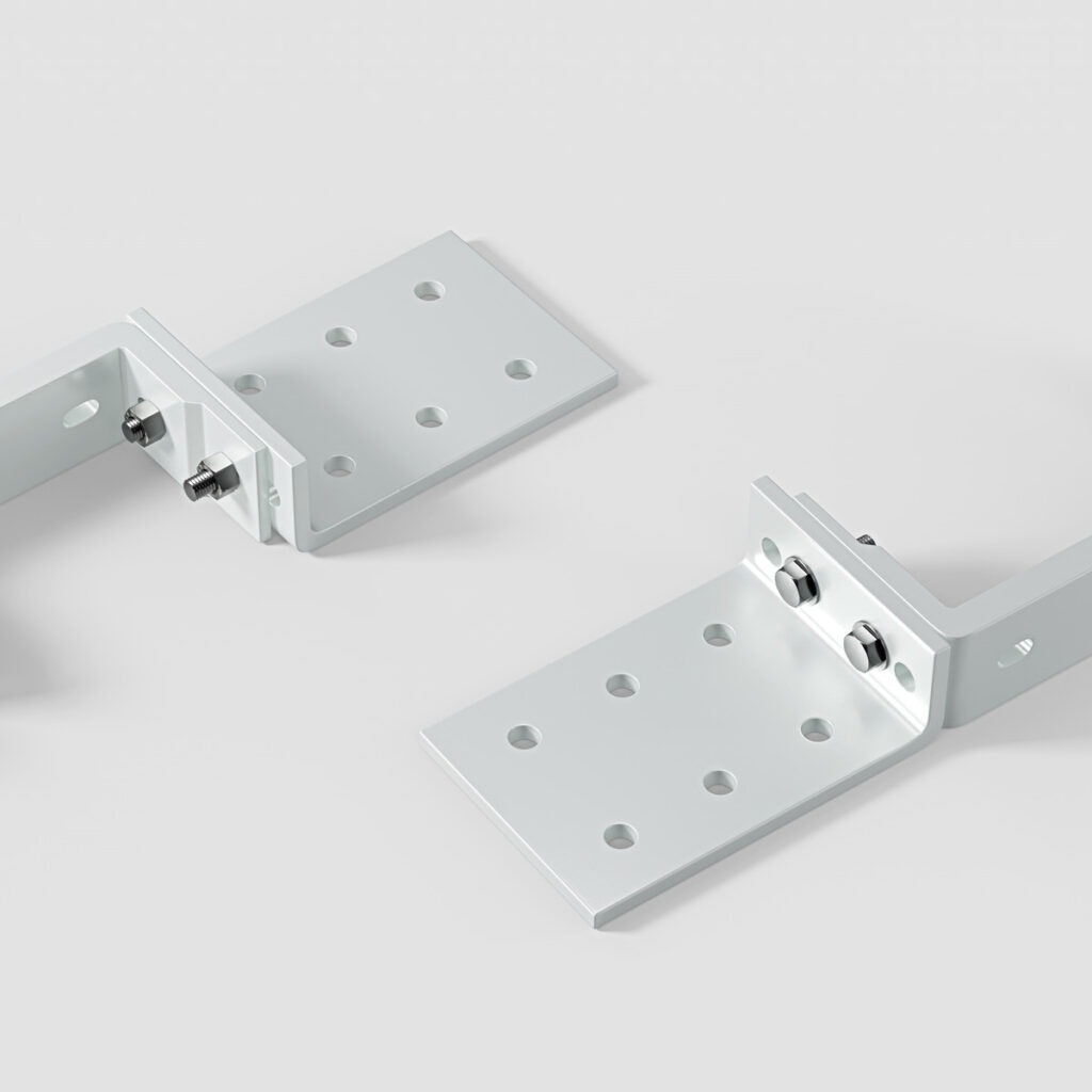 Eclipse Komplettset Dachsparrenhalter und Deckenhalter für Halbkassettenmarkisen zur Befestigung an Dachsparren