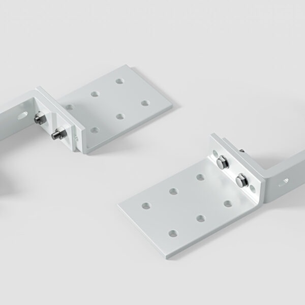 Eclipse Komplettset Dachsparrenhalter und Deckenhalter fuer Halbkassettenmarkisen zur Befestigung an Dachsparren 4 50 Meter und 5 0 Meter Weiss 60998 Dachsparrenhalter Gelenkarmmarkise  4