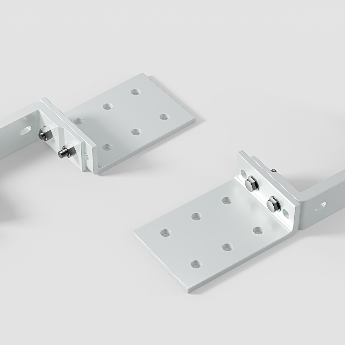 Eclipse Komplettset Dachsparrenhalter und Deckenhalter fuer Halbkassettenmarkisen zur Befestigung an Dachsparren 4 50 Meter und 5 0 Meter Weiss 60998 Dachsparrenhalter Gelenkarmmarkise  4