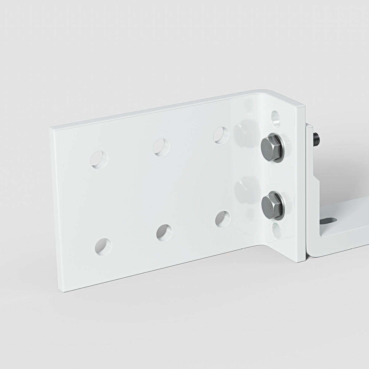 Eclipse Komplettset Dachsparrenhalter und Deckenhalter fuer Halbkassettenmarkisen zur Befestigung an Dachsparren 4 50 Meter und 5 0 Meter Weiss 60998 Dachsparrenhalter Gelenkarmmarkise  5