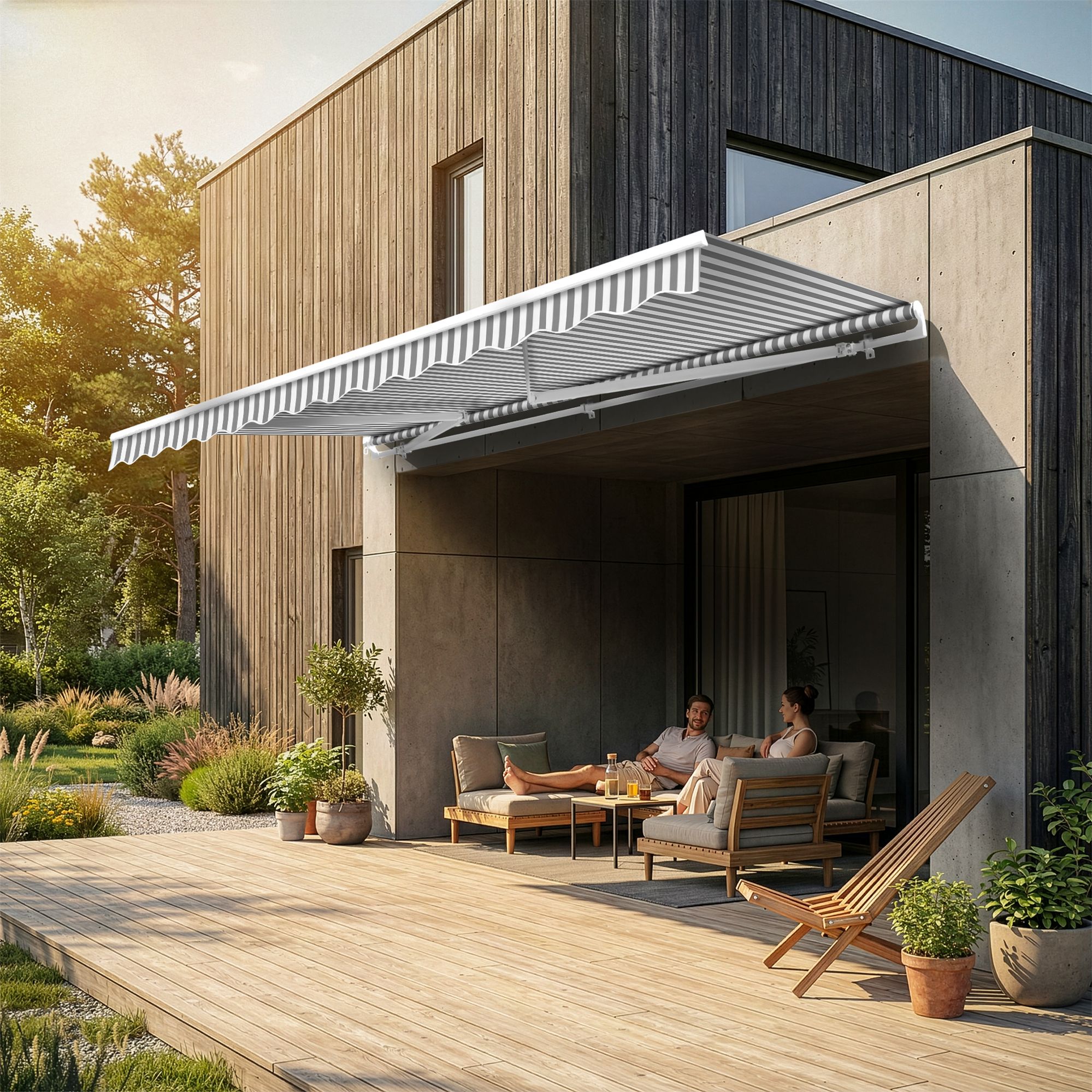 Gelenkarmmarkise 2,5 x 2m inkl. Wetterschutzhülle