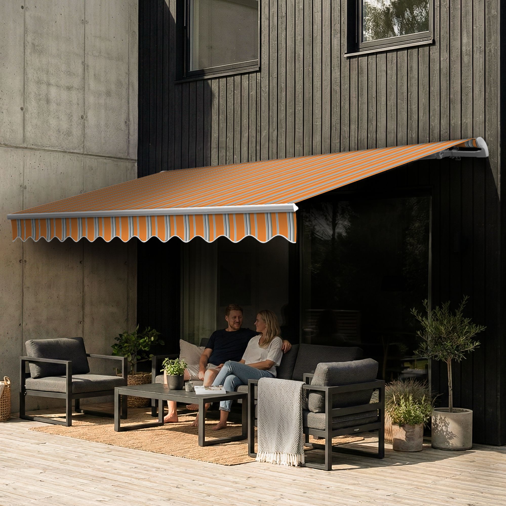 Gelenkarmmarkise 2,5 x 2m inkl. Wetterschutzhülle