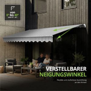 Gelenkarmmarkise 2,5 x 2m inkl. Wetterschutzhülle