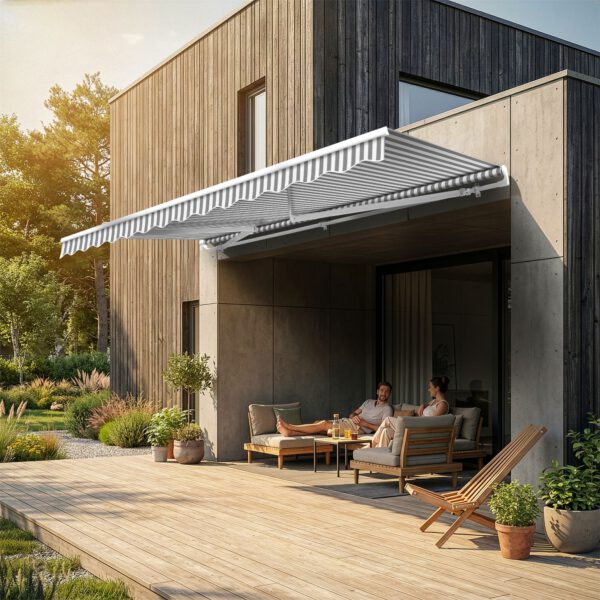 Gelenkarmmarkise 3 x 2,5m inkl. Wetterschutzhülle