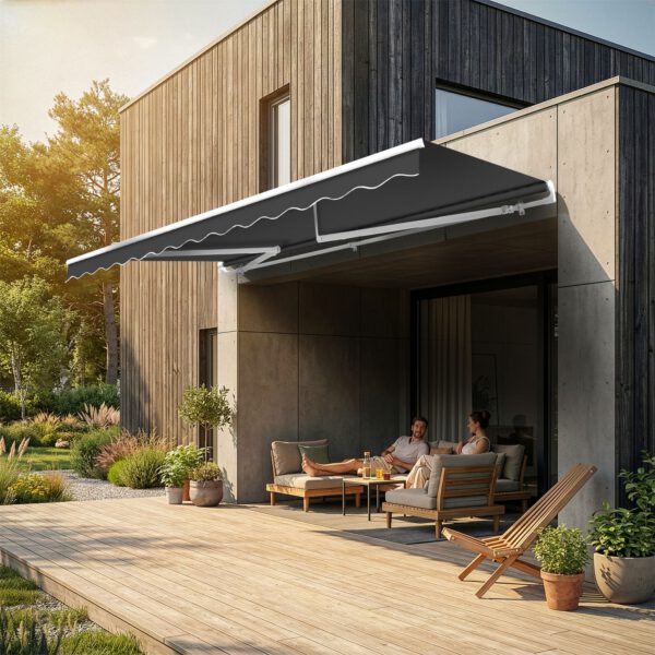 Gelenkarmmarkise 3 x 2,5m inkl. Wetterschutzhülle