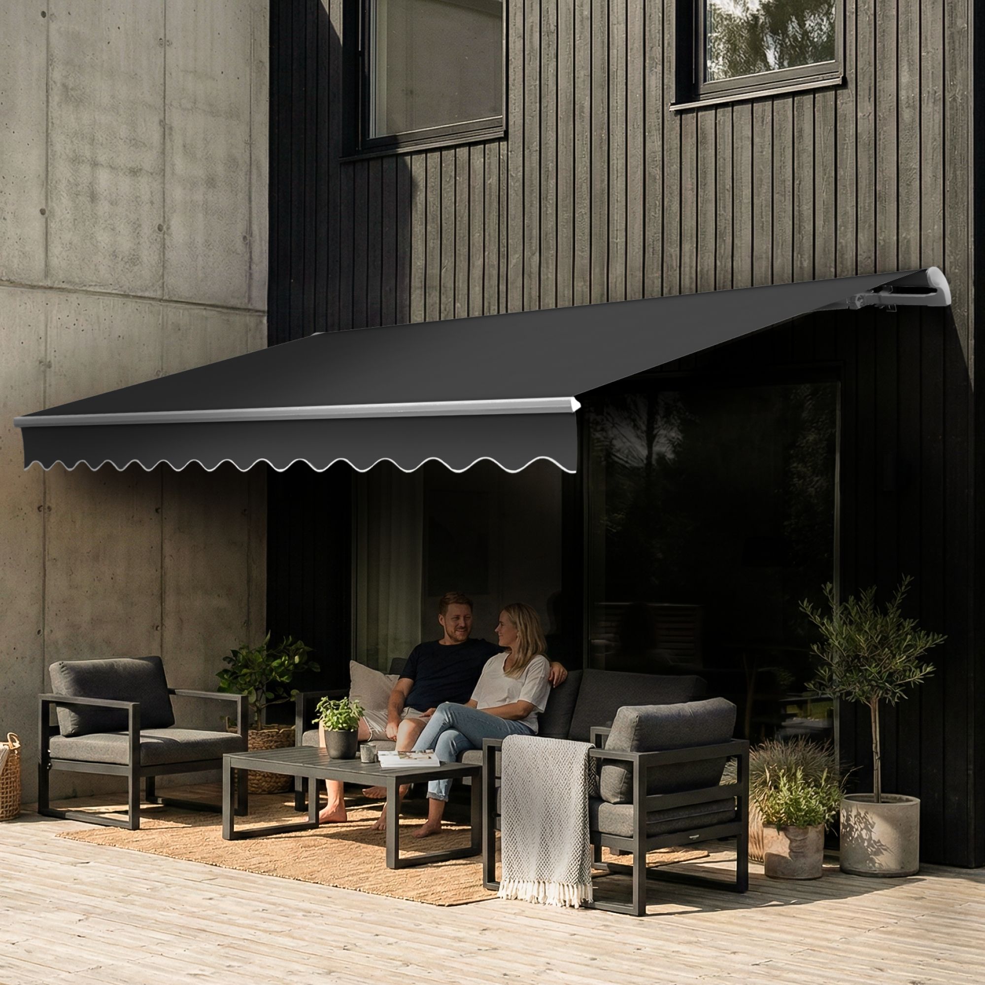 Gelenkarmmarkise 3 x 2,5m inkl. Wetterschutzhülle