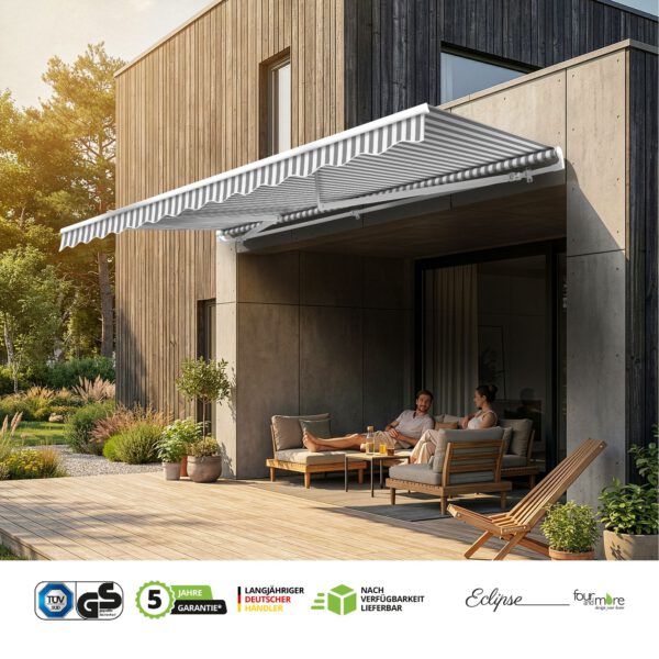 Gelenkarmmarkise 3 x 2,5m inkl. Wetterschutzhülle