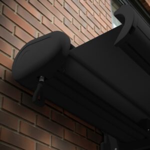 Markise elektrische Premium Kassettenmarkise Gelenkarm Vollkassettenmarkise anthrazit Kassette (Ähnlich RAL 7016)