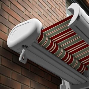 Markise elektrische Premium Kassettenmarkise Gelenkarm Vollkassettenmarkise weisse Kassette entspricht RAL 9010 600000 Markisen VK white 2026 21 2