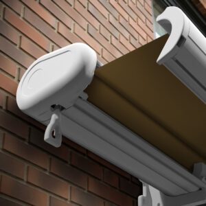 Markise elektrische Premium Kassettenmarkise Gelenkarm Vollkassettenmarkise weisse Kassette entspricht RAL 9010 600000 Markisen VK white 2026 27 2