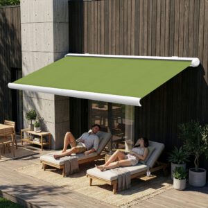 Markise elektrische Premium Kassettenmarkise Gelenkarm Vollkassettenmarkise weisse Kassette entspricht RAL 9010 600000 Markisen VK white 2026 29 2