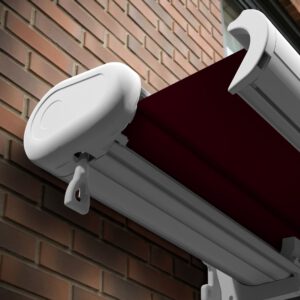 Markise elektrische Premium Kassettenmarkise Gelenkarm Vollkassettenmarkise weisse Kassette entspricht RAL 9010 600000 Markisen VK white 2026 33 2
