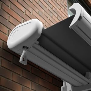 Markise elektrische Premium Kassettenmarkise Gelenkarm Vollkassettenmarkise weisse Kassette entspricht RAL 9010 600000 Markisen VK white 2026 9 2