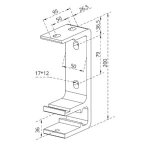 Wand und Deckenhalter fuer Halbkassettenmarkisen 4 5 Meter und 5 0 Meter Weiss 60996 Wand Decken Halter Aluminium Massea