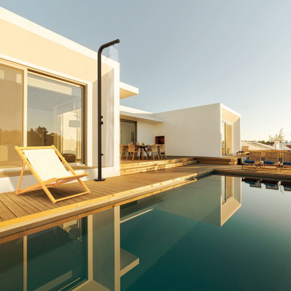 Designer Gartendusche aus V4A 316 Edelstahl Modell WAIKIKI NOIR 20140 Artikelbilder11