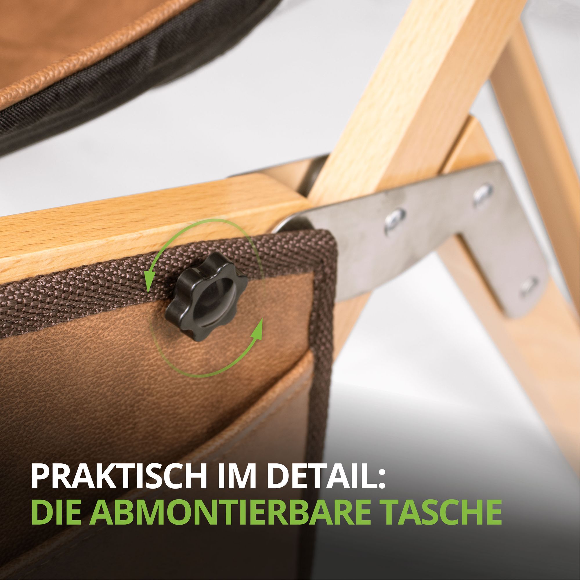 Klappbarer Loungestuhl SIENA für Balkon, Garten und Wohnzimmer