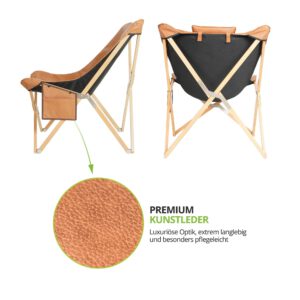 Lounge-Set „SIENA & SIENITO“ – Klappbarer Relaxstuhl mit Fußstütze