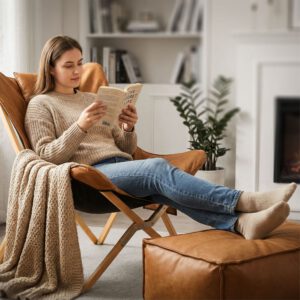 Lounge-Set „SIENA & SIENITO“ – Klappbarer Relaxstuhl mit Fußstütze