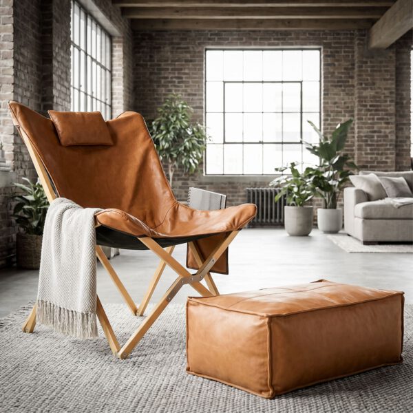 Lounge-Set „SIENA & SIENITO“ – Klappbarer Relaxstuhl mit Fußstütze