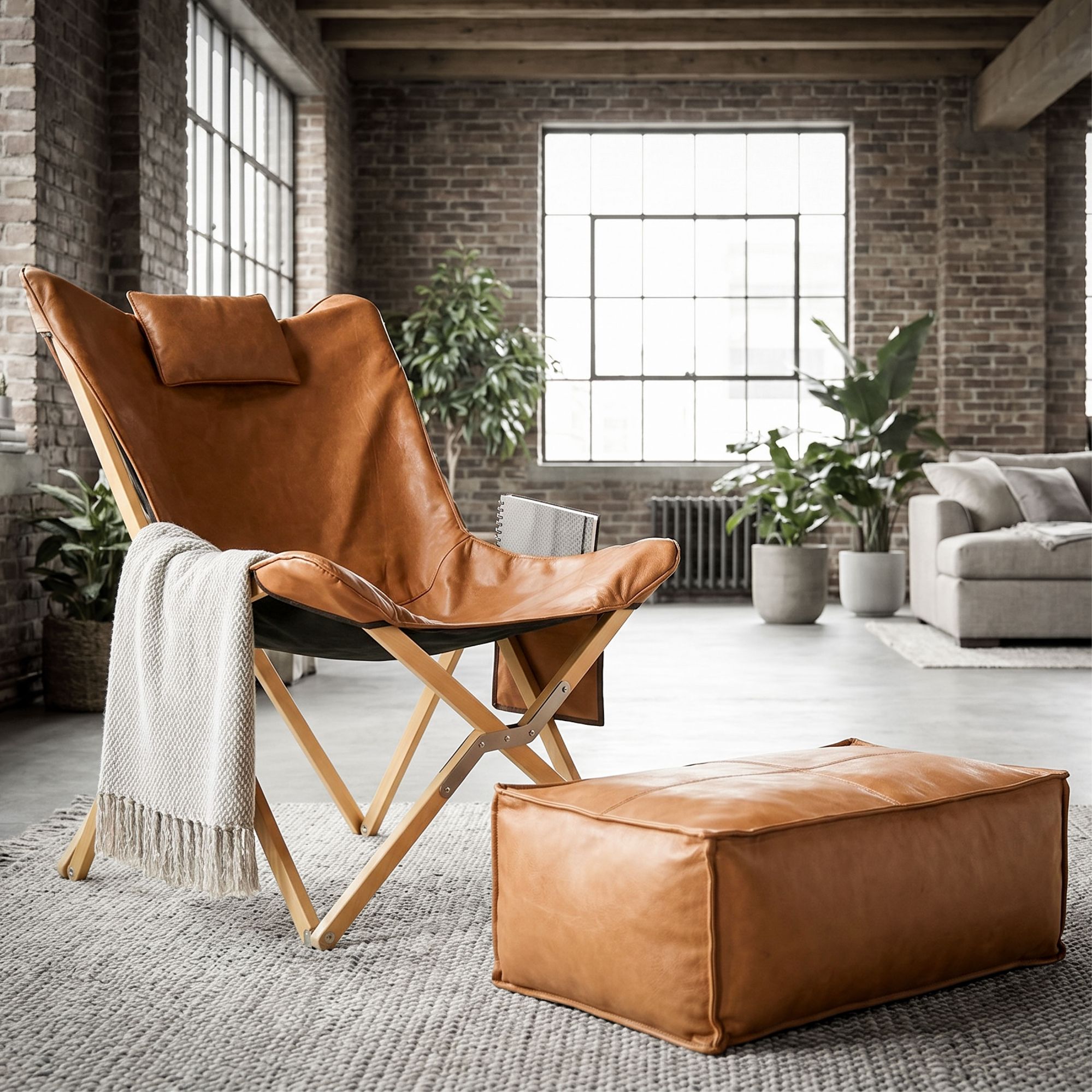 Lounge-Set „SIENA & SIENITO“ – Klappbarer Relaxstuhl mit Fußstütze